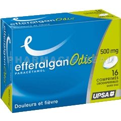 EFFERALGAN ODIS 500 mg Sans Eau 16 comprimés orodispersibles