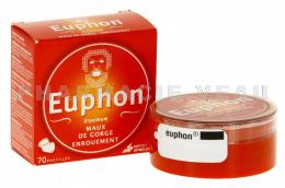 EUPHON Boite de 70 Pastilles avec sucre