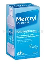MERCRYL Solution Antispetique désinfectante Petites Plaies (125ml)
