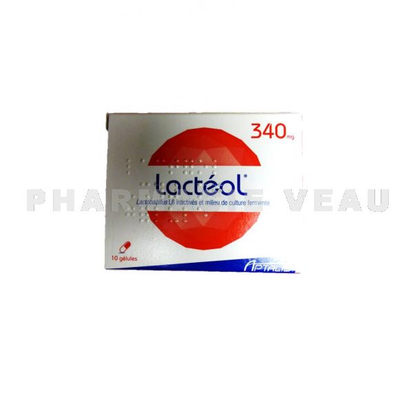 LACTEOL 340 mg Boîte de 10 gélules