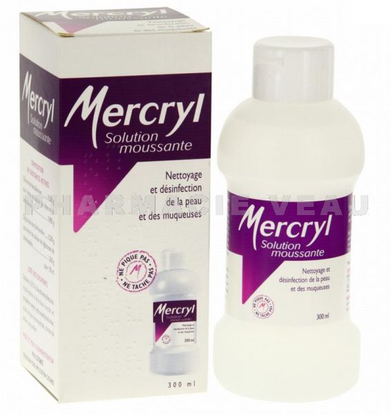 MERCRYL Solution Antiseptique Désinfectante Moussante (300 ml)
