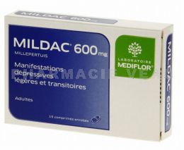 MILDAC 600 mg boîte de 15 comprimés