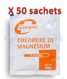 CHLORURE DE MAGNESIUM 1 carton de 50 x 20 grammes Cooper
