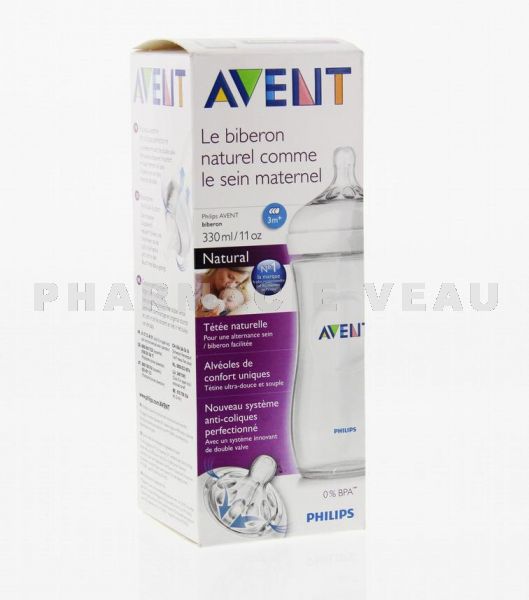 AVENT Natural Biberon 330 ml + Têtine silicone