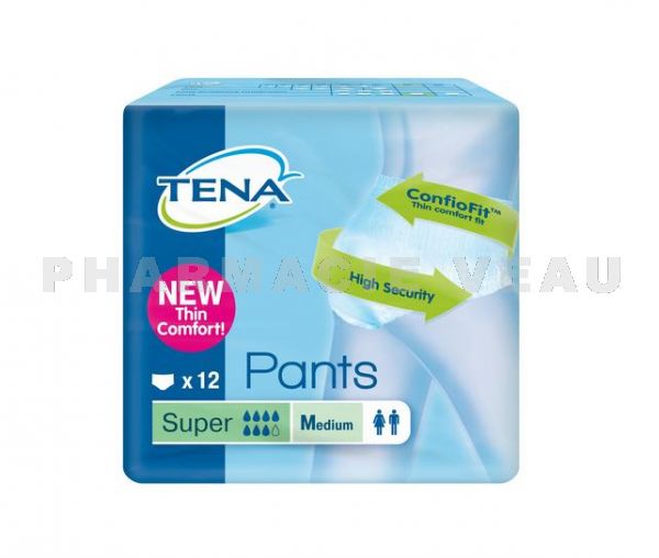 TENA Pants Super Medium 12 Slips