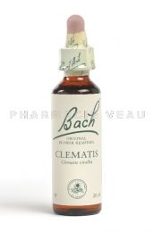 Fleur de Bach Clématite / Clematis - Flacon compte-gouttes 20 ml