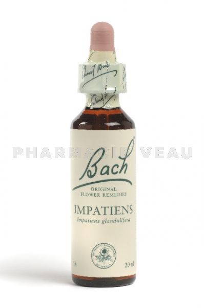 Fleur de Bach Impatiente / Impatiens - Flacon compte-gouttes 20 ml