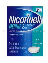 NICOTINELL Menthe 2 mg boîte de 144 comprimés