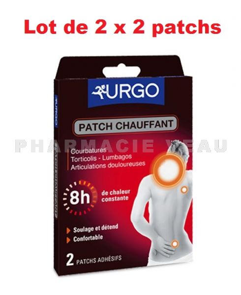 URGO ELECTROTHERAPIE Patch Chauffant Décontractant (2 x 2 patchs)