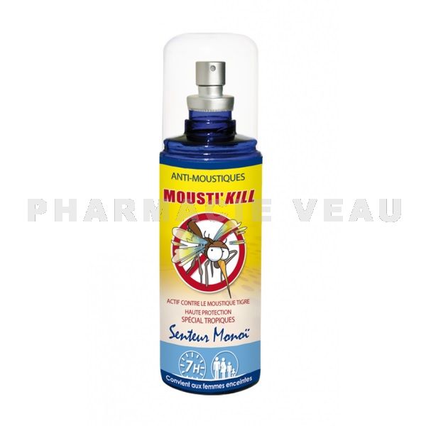 MOUSTI'KILL Spray Anti-moustiques Senteur Monoï (100ml)