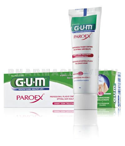 GUM PAROEX dentifrice Lot de 3 tubes de 75ml référence n°1770