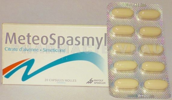 METEOSPASMYL boîte de 20 capsules molles