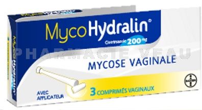 MYCOHYDRALIN 200mg 3 comprimés vaginaux avec applicateur