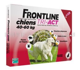 FRONTLINE TRI-ACT Chiens XL 40-60 kg 3 Pipettes