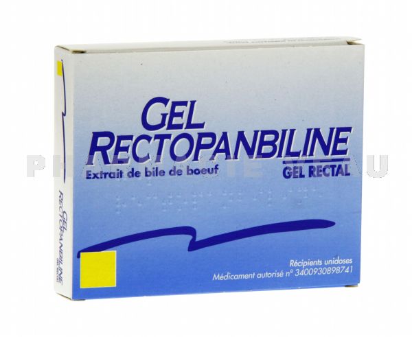 RECTOPANBILINE Gel Rectal 6 unidoses