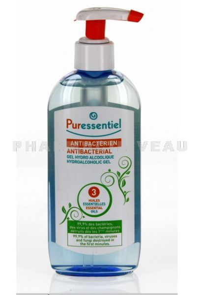 PURESSENTIEL Gel hydro alcoolique antibactérien Mains (250 ml)