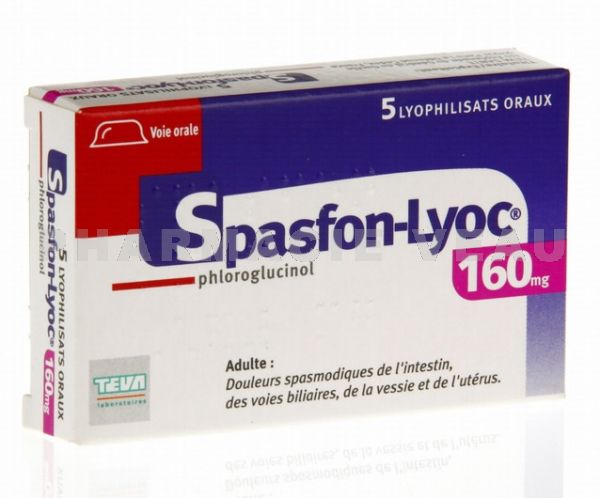 SPASFON LYOC 160 mg 5 lyophilisats oraux