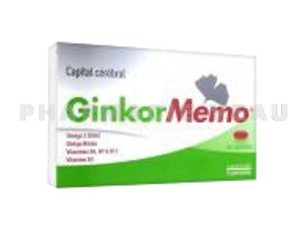 GINKOR MEMO Capital Cérébral 60 capsules 