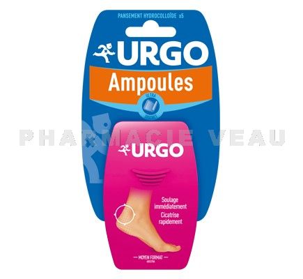 URGO Ampoules Traitement Ultra discret – Talon  (5 pansements)
