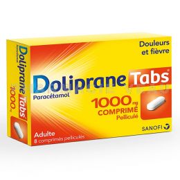 DOLIPRANE TABS 1000 mg 8 comprimés