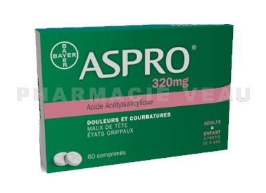 aspro 320 mg maux de tete grippe aspro