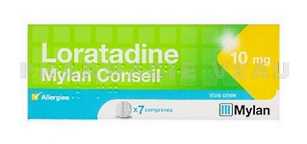 Loratadine 10 mg 7 comprimés Mylan