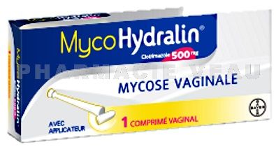 MYCOHYDRALIN 500mg 1 comprimé vaginal avec applicateur