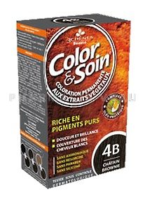 COLOR et SOIN Coloration Permanente CHÂTAIN BROWNIE - 4B