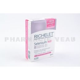 Richelet Selenium-ACE Essentiel 30+ boite de 90 comprimés +30 gratuits - PROMO