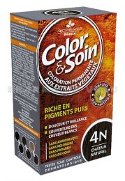 COLOR et SOIN Coloration Permanente CHÂTAIN NATUREL - 4N