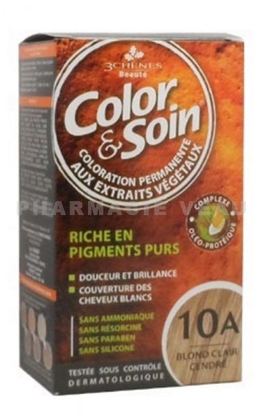 COLOR et SOIN Coloration Permanente BLOND CLAIR CENDRÉ - 10A