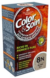 COLOR et SOIN Coloration Permanente BLOND BLÉ - 8N