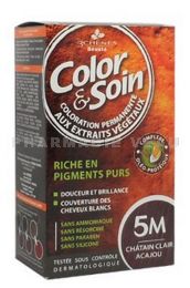COLOR et SOIN Coloration Permanente CHÂTAIN CLAIR ACAJOU - 5M