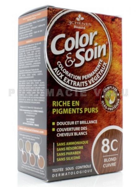 COLOR et SOIN Coloration Permanente BLOND CUIVRÉ - 8C