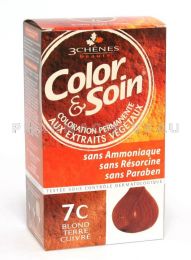 COLOR et SOIN Coloration Permanente BLOND TERRE CUIVRÉ - 7C